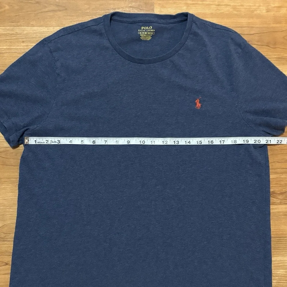 Polo Ralph Lauren T-shirt Men's XL Custom Slim Fit Heather Blue